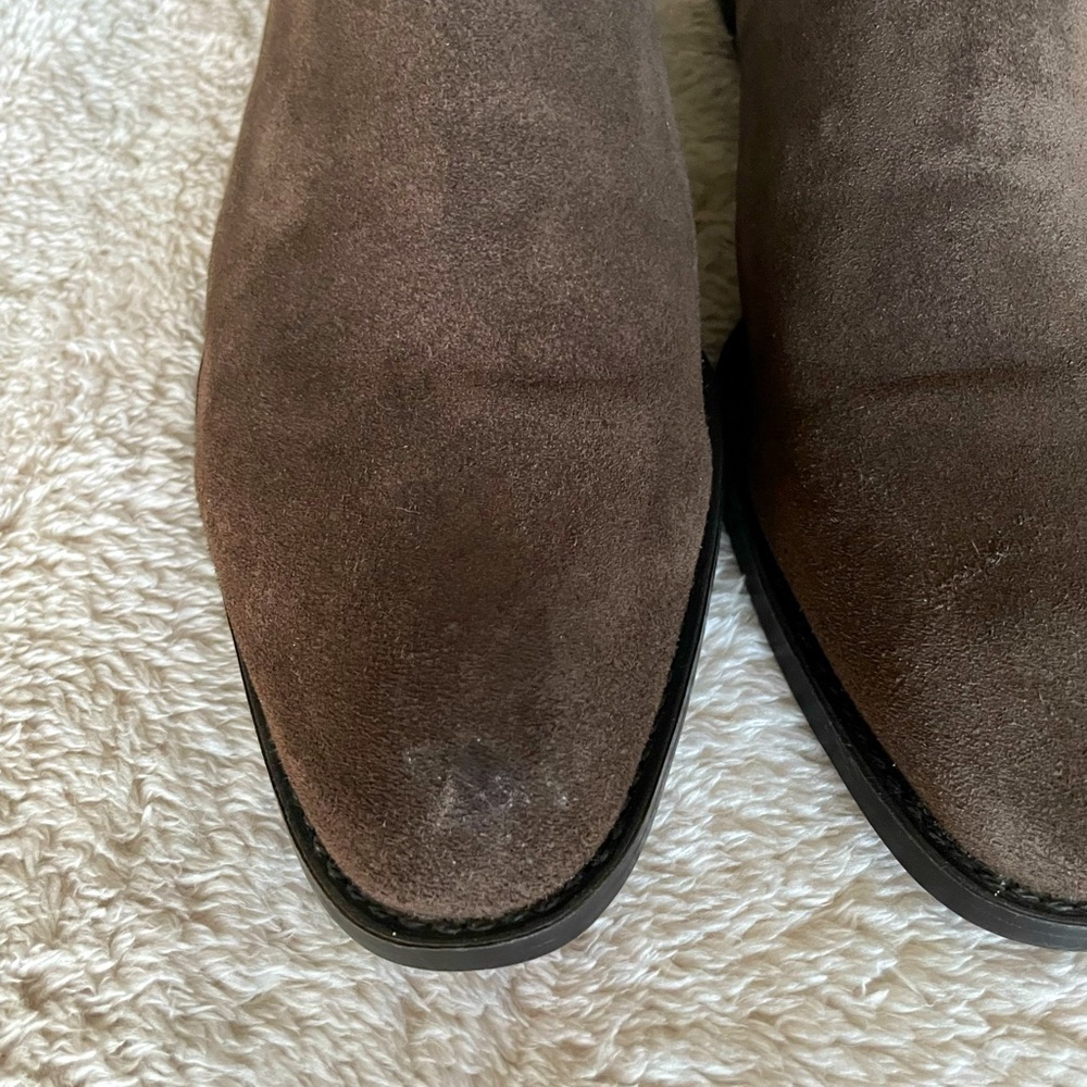Zara Chelsea Suede Brown Boots For Men Size 41 - Picture 8 of 8